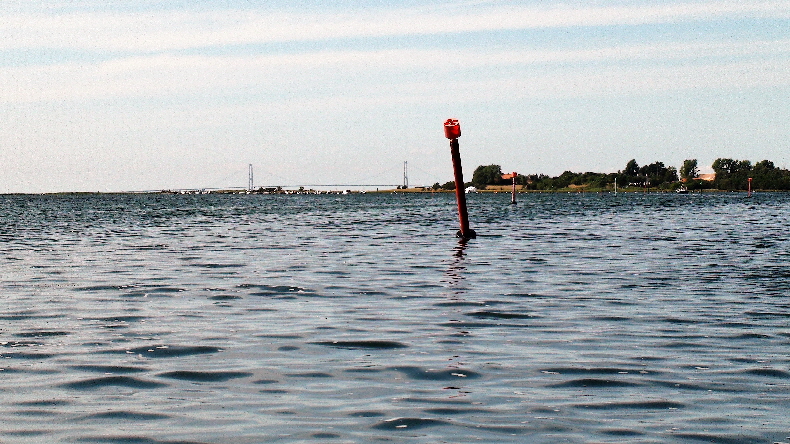 Storebæltbrücke vom Boot aus
