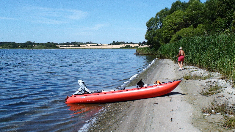 Ufer gegenüber vom CP