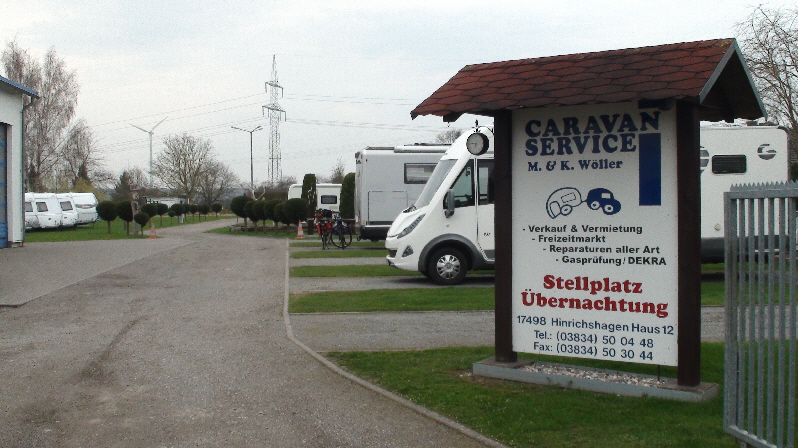 Stellplatz Wöller in Hinrichshagen