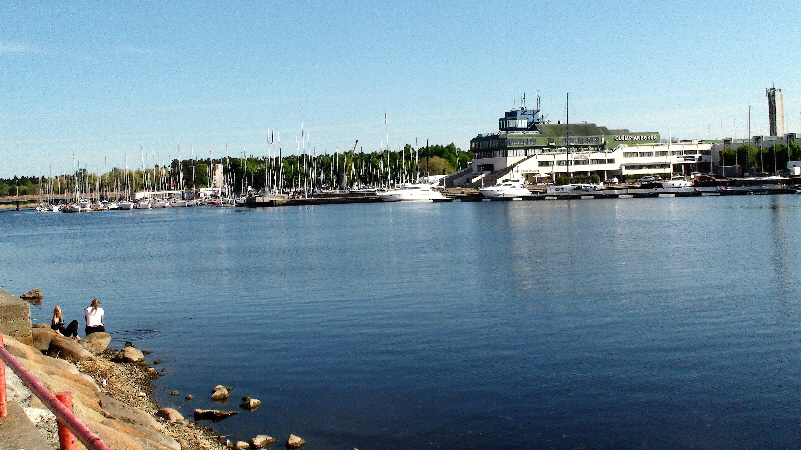 Olympiahafen Pinta Flussmündung