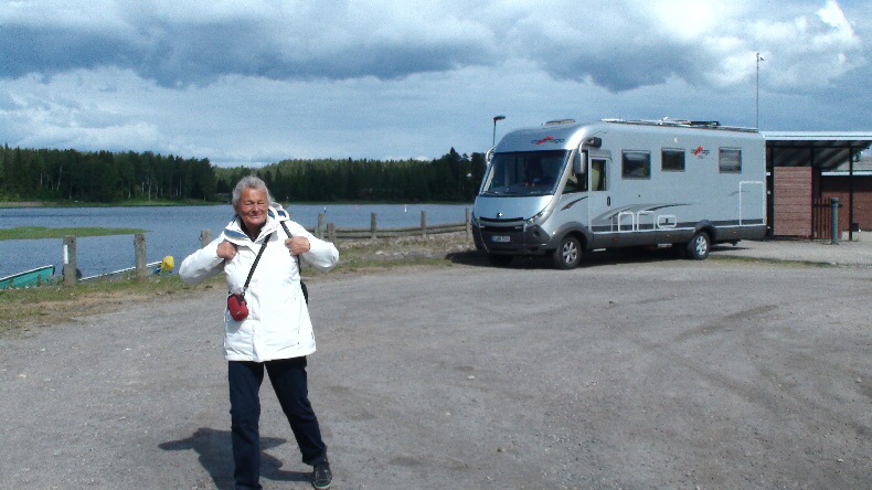 Stellplatz am Oulujoki in Muhos