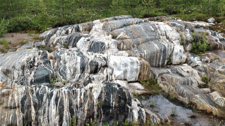 altes Gestein der Erdkruste