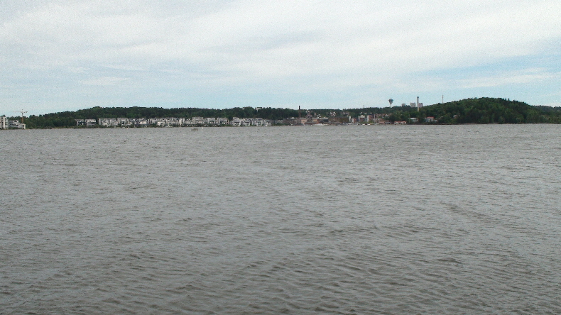 Lahti-Stadteil gegenüber dem Stellplatz