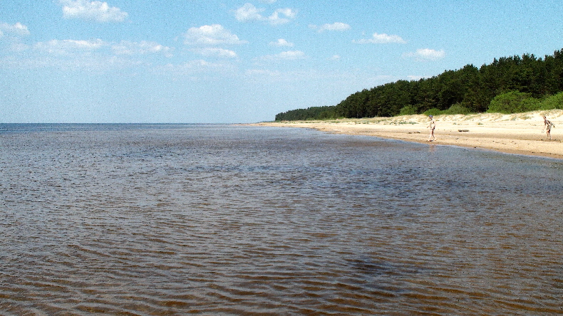 Strand an der Vitrupemündung gen Norden