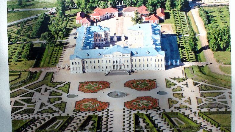 Luftaufnahme Schloss Rundale