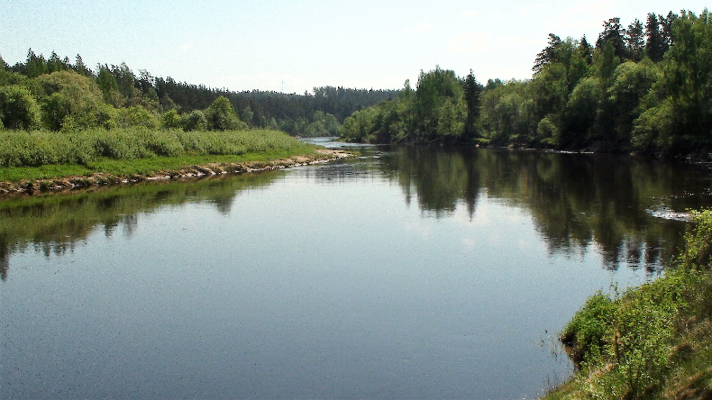 Gauja flussabwärts