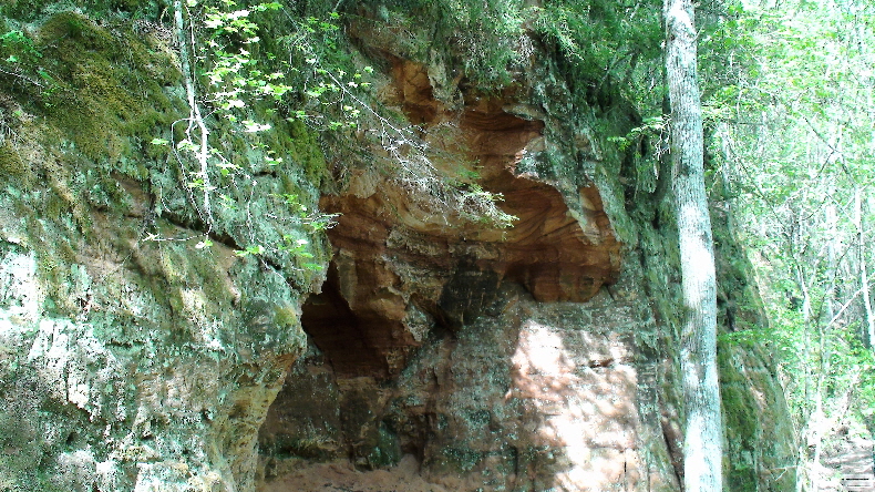 rote Sandsteinfelsen