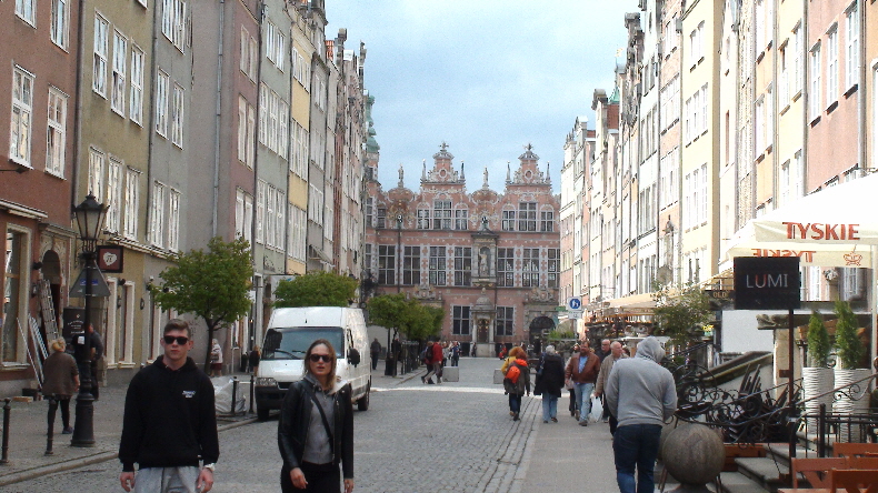 Auf dem Weg zur Fußgängerzone