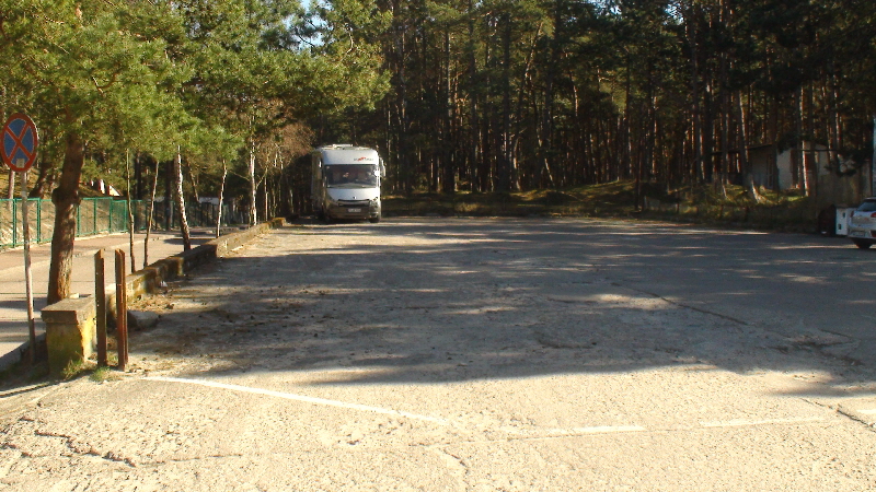 Parkplatz direkt an der Ostsee