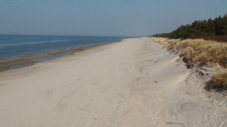 Ostseestrand Blick nach Osten