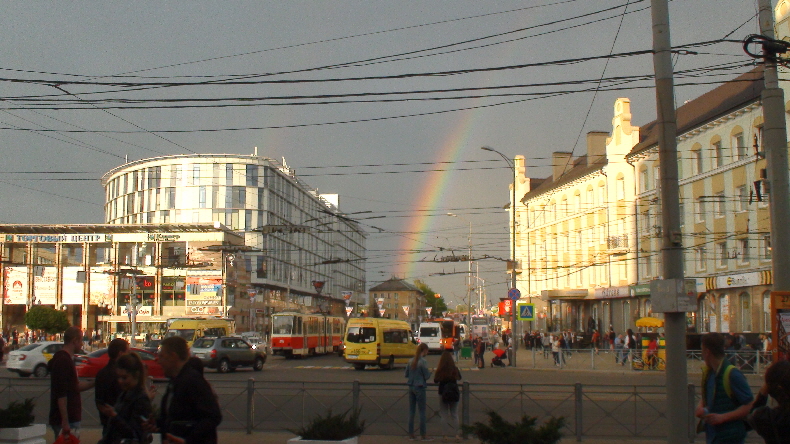 Regenbogen Richtung Stellplatz