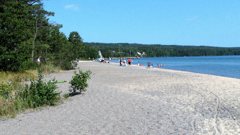 großer Sandstrand