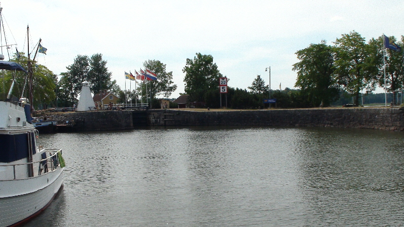 Einfahrt vom Vänern in den Göta-Kanal