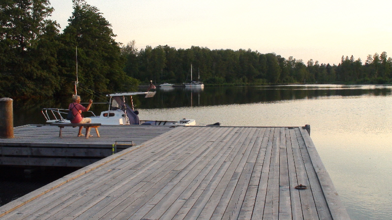 Bucht des Viken vor der Schleuse