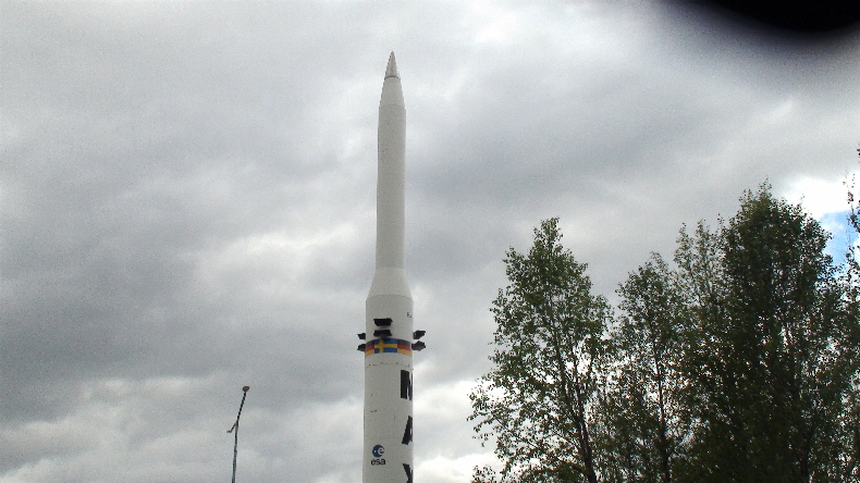 Symbol des Raumfahrtzentrums Kiruna