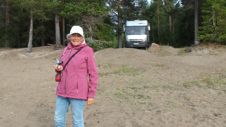 Stellplatz gegen�ber dem CP