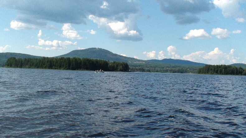 Bootstour auf dem Siljan, Gesundaberg im Blick