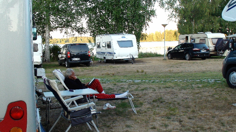 Abendstunde am See Helgasjön
